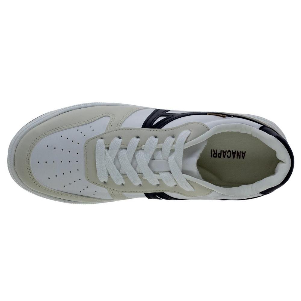 Tênis Casual Feminino Anacapri C30628 Branco Branco 4