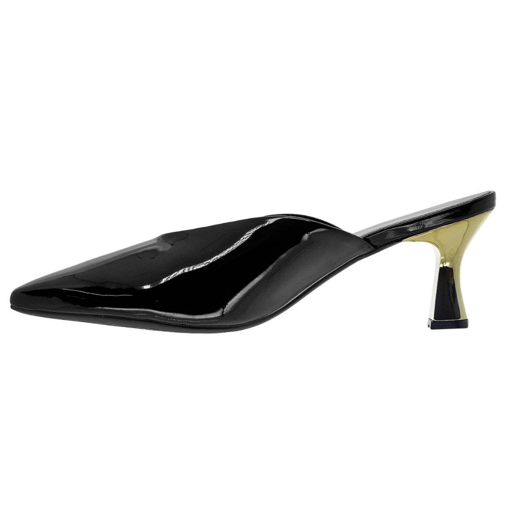 Mule Feminino Bico Fino Mariotta 20821 Preto Preto 2
