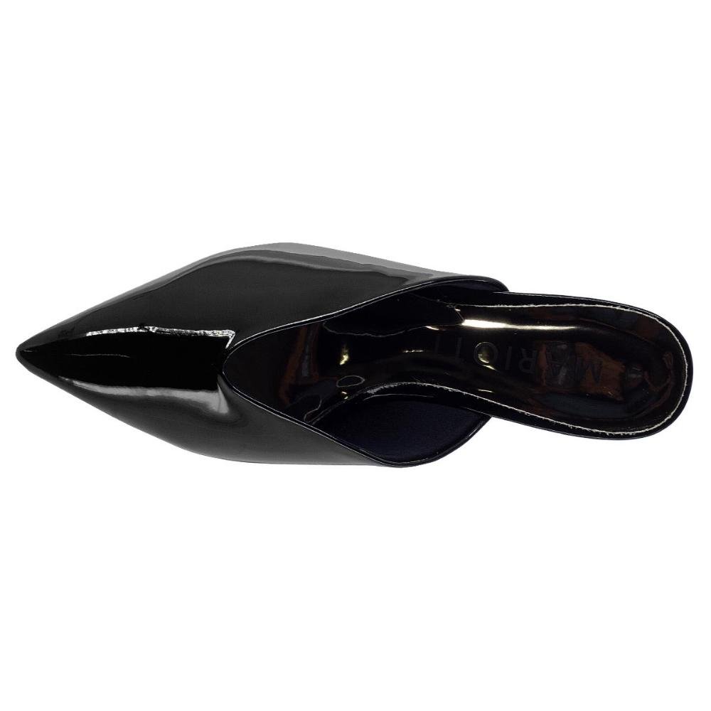 Mule Feminino Bico Fino Mariotta 20821 Preto Preto 3