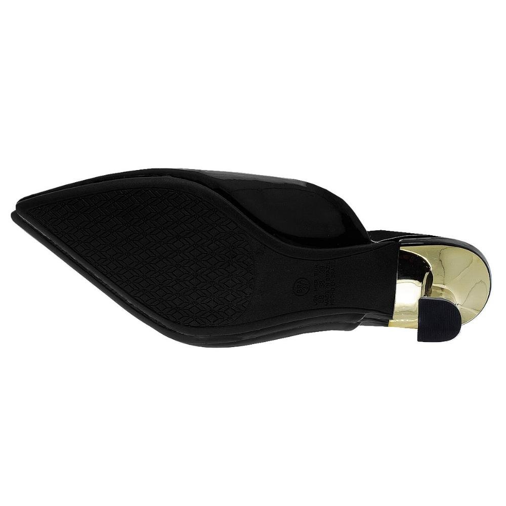 Mule Feminino Bico Fino Mariotta 20821 Preto Preto 4
