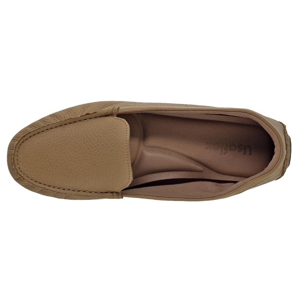 Mocassim Feminino Usaflex AH1002006 Bege Bege 3