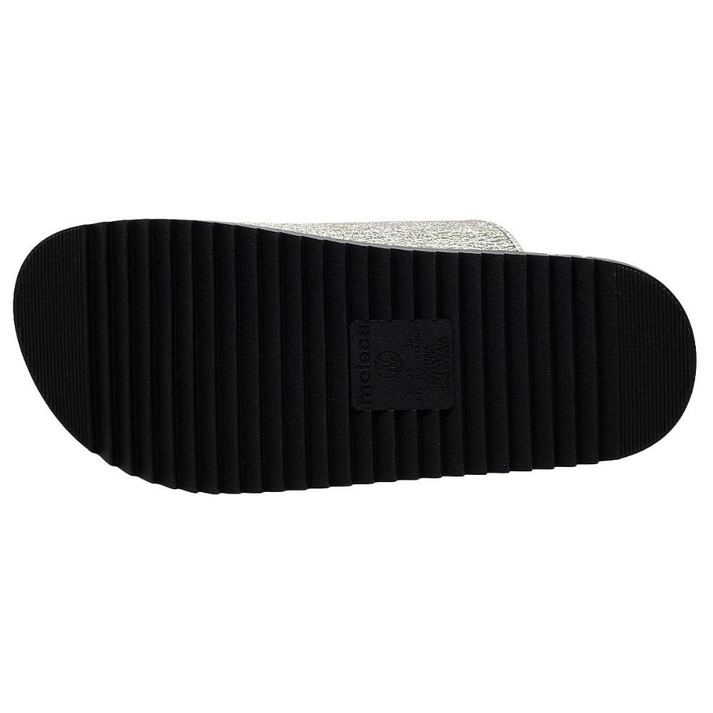 Tamanco Feminino Papete Moleca 5500.105 Preto Prata 4