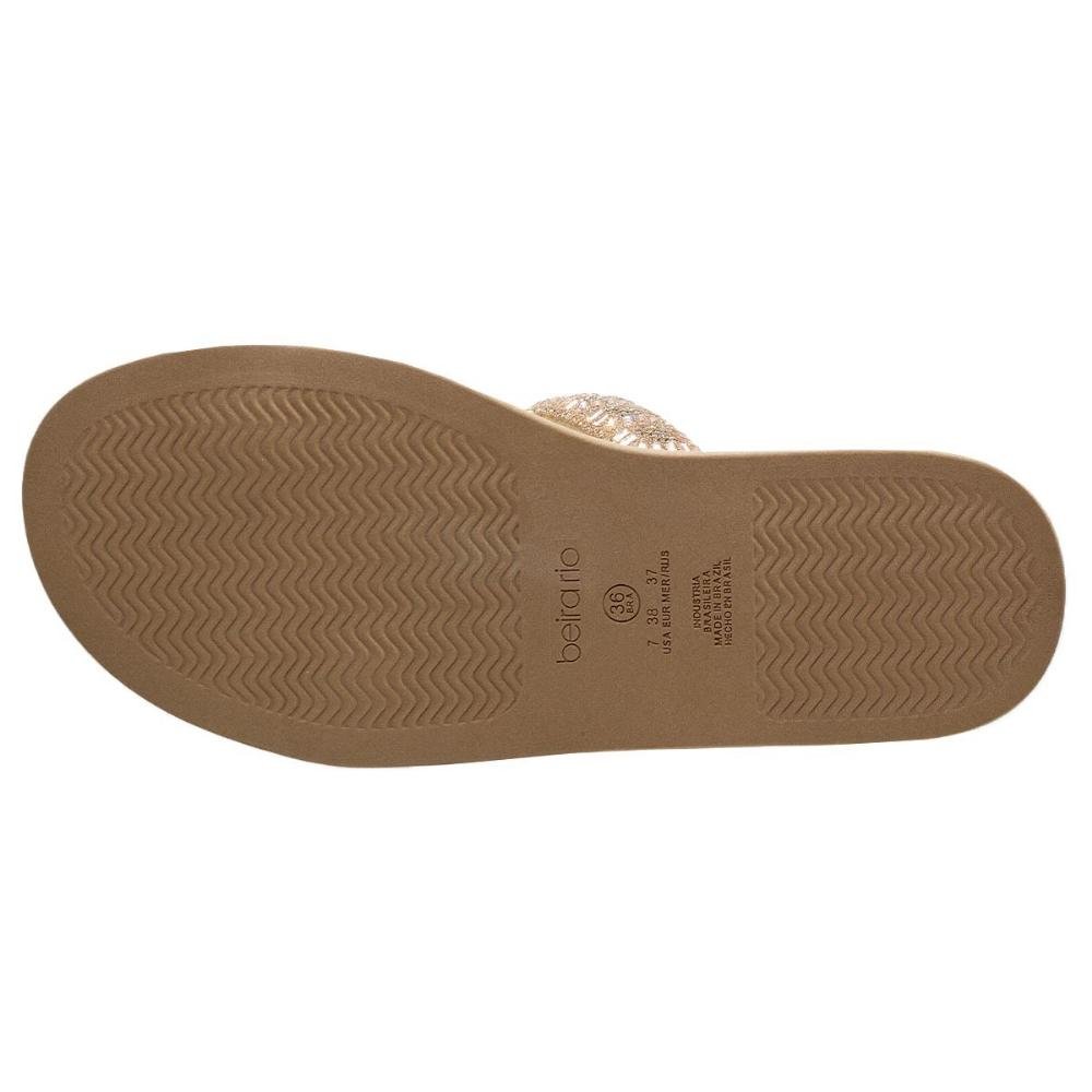 Tamanco Rasteira Papete Feminina Beira Rio 8488.122 Bege Creme 4