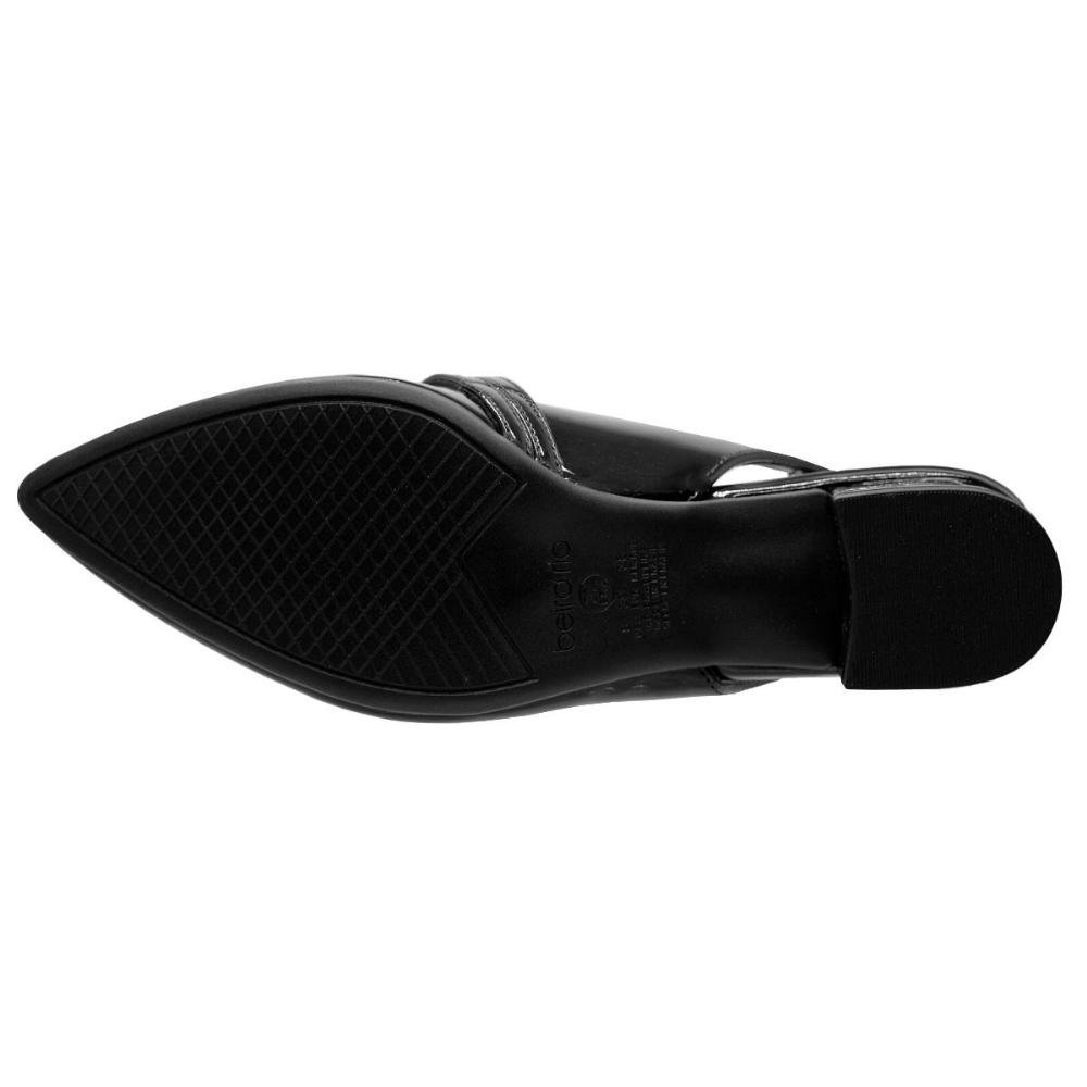 Sapato Feminino SlingBack Beira Rio 4182.224 Preto Preto 4