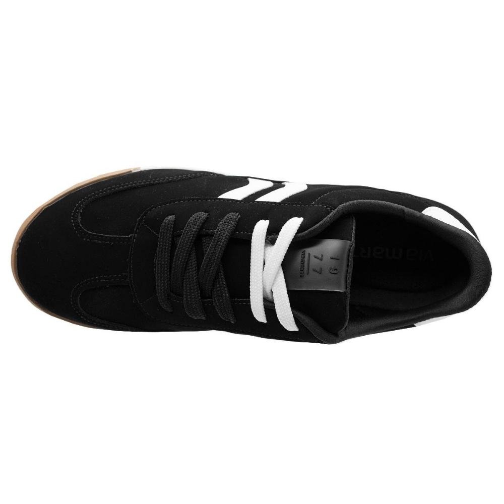 Tênis Casual Feminino Via Marte 237-001-01 Preto Preto 4