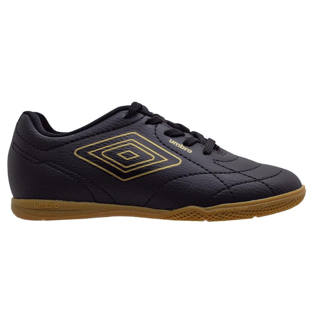 Chuteira Futsal Infantil Menino Umbro Class Footballer Jr Preto Preto 1