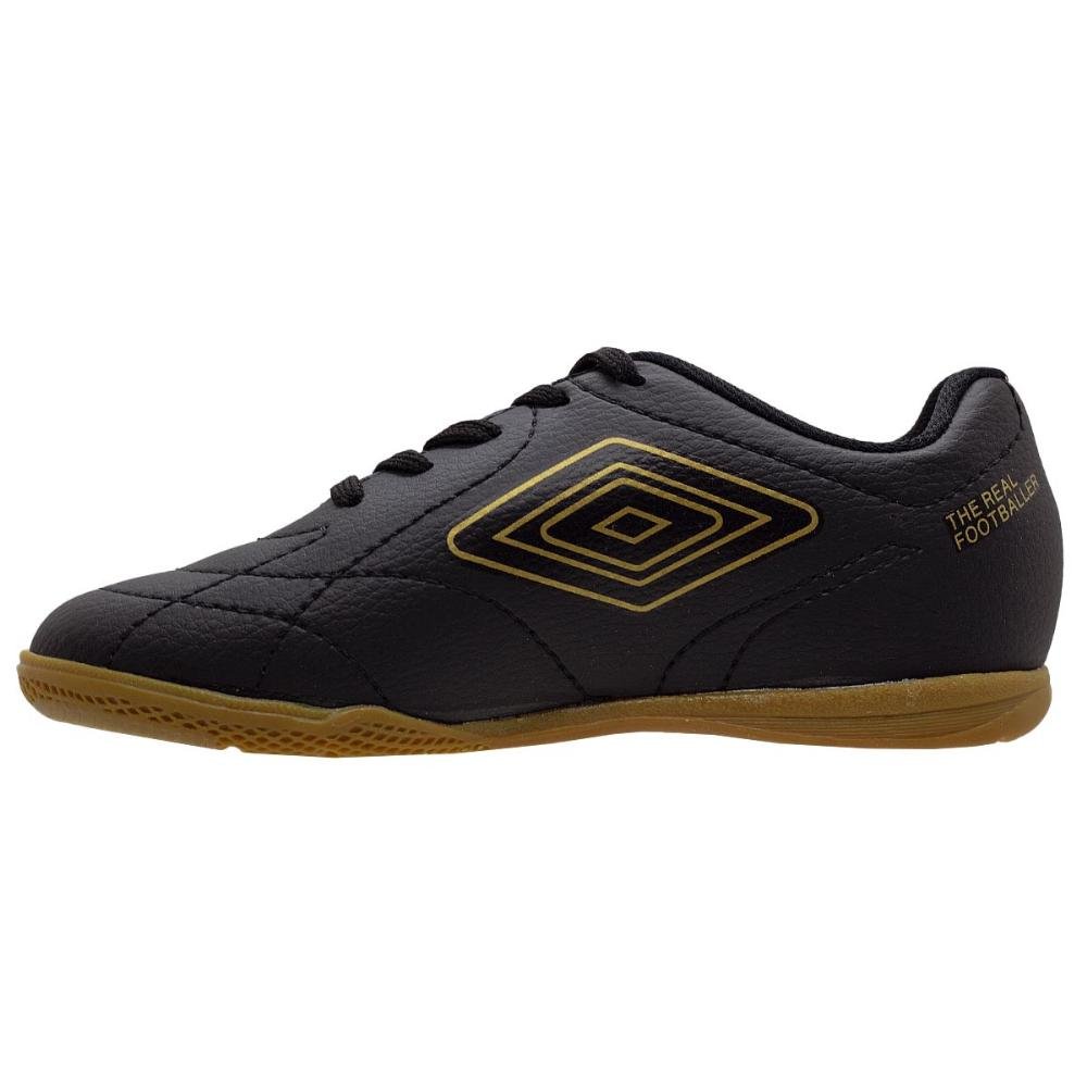 Chuteira Futsal Infantil Menino Umbro Class Footballer Jr Preto Preto 2