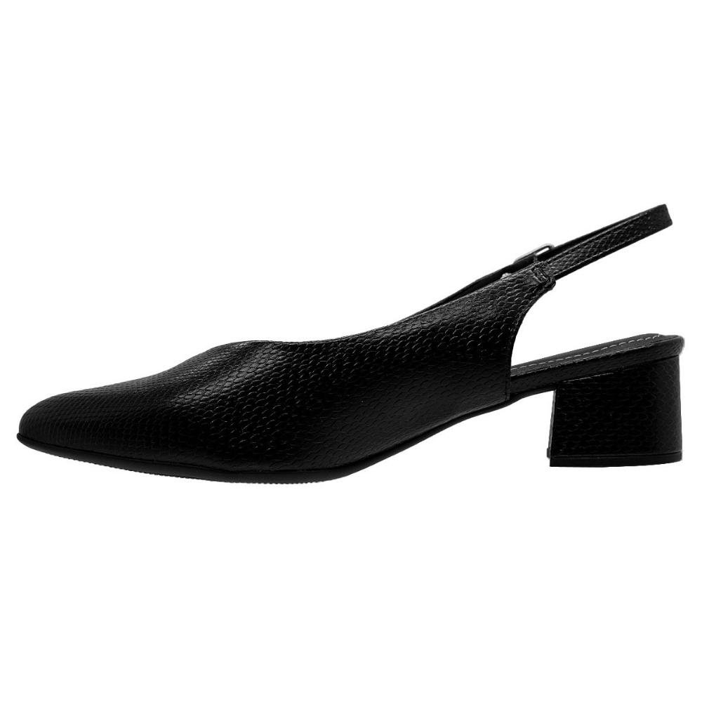 Sapato Scarpin Slickback Feminino Piccadilly 739031116 Preto Preto 2