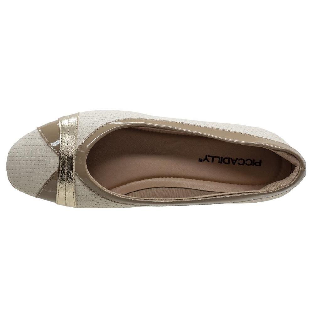 Sapatilha Feminina Piccadilly 250224 Offwhite Off White 3