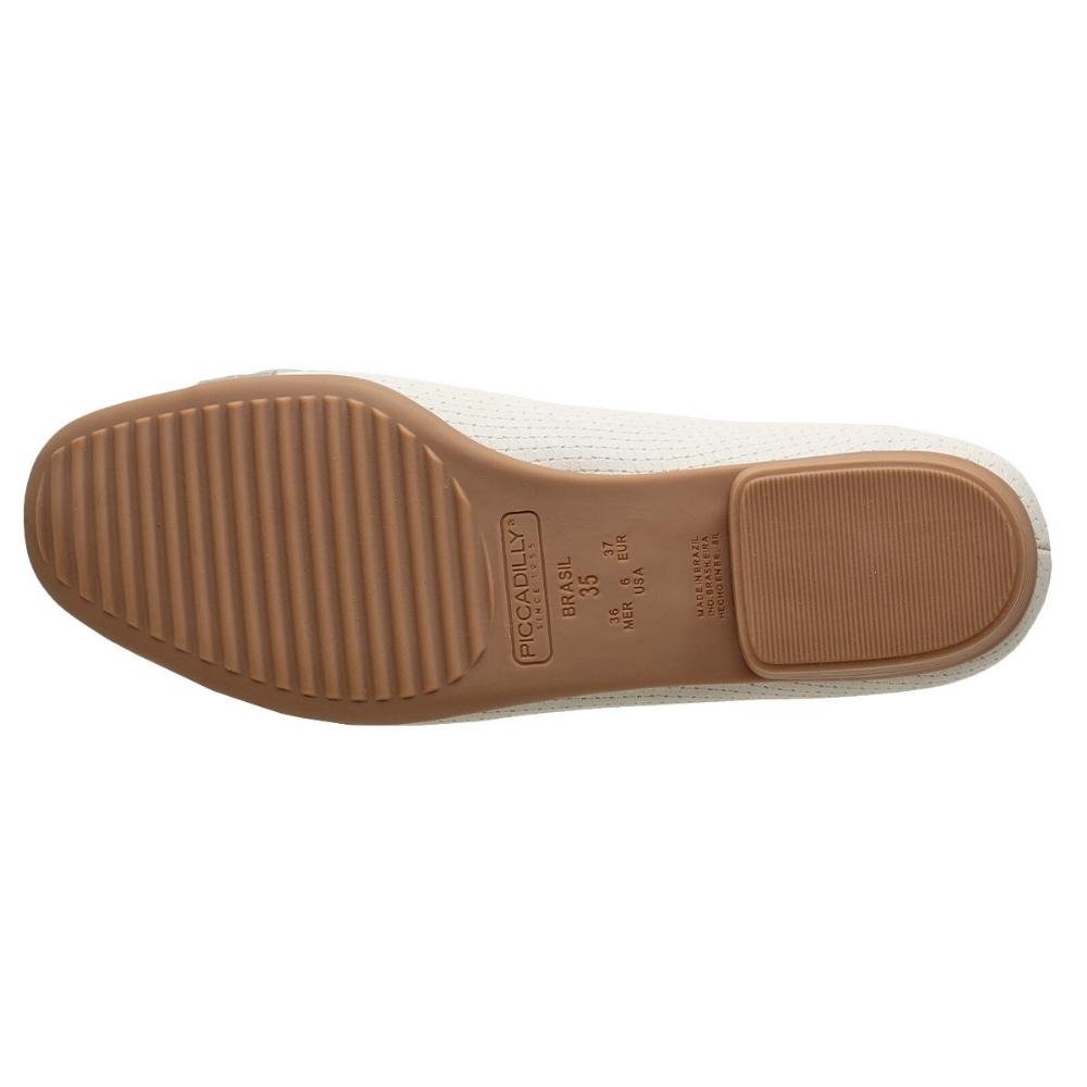 Sapatilha Feminina Piccadilly 250224 Offwhite Off White 4