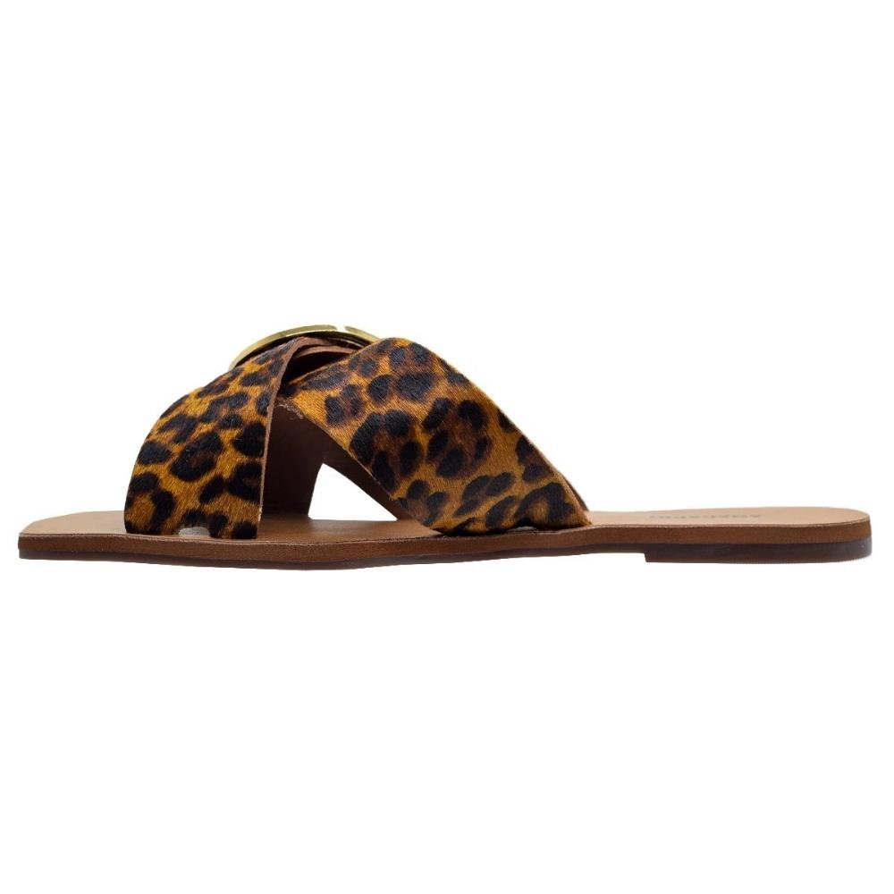 Tamanco Rasteiro Feminino Anacapri C30612 Marrom Marrom 2