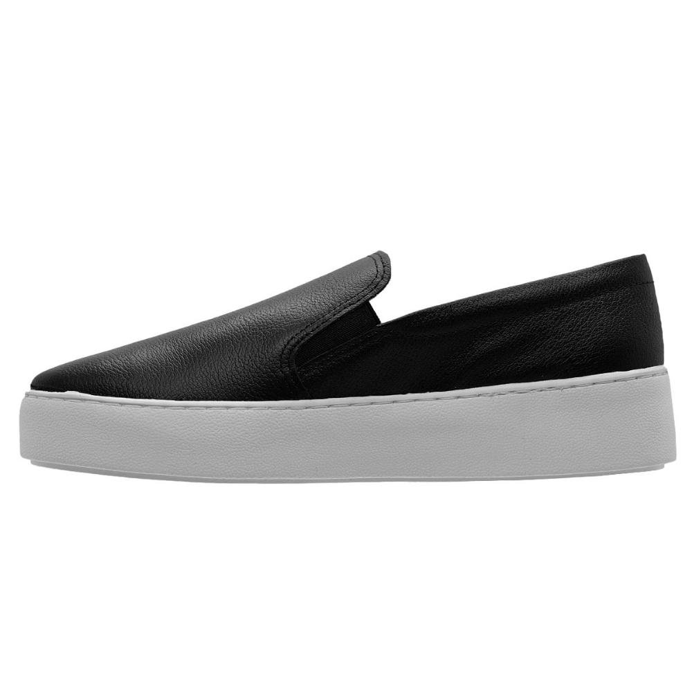 Tênis Slip On Feminino Bottero 365201 Couro preto Preto 2