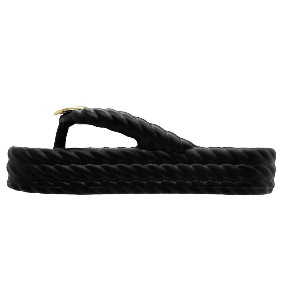 Tamanco Feminino Flatform Brizza Z190830010 Preto Preto 2