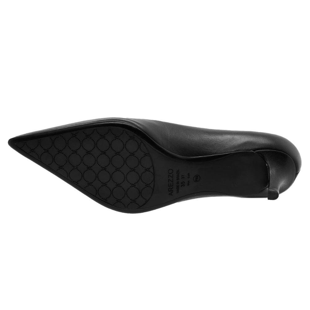 Scarpin Feminino Salto Médio Arezzo A10688 Preto Preto 4