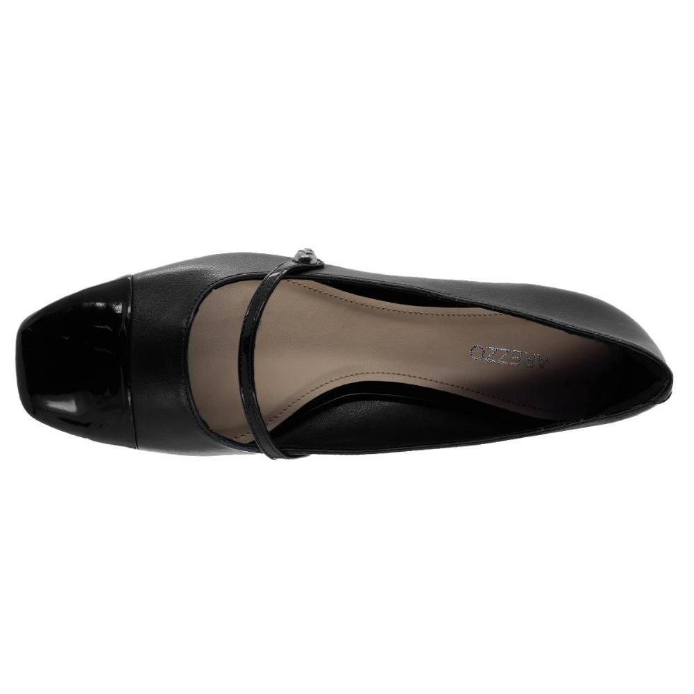 Sapatilha Feminina Arezzo A11525 Preto Preto 3
