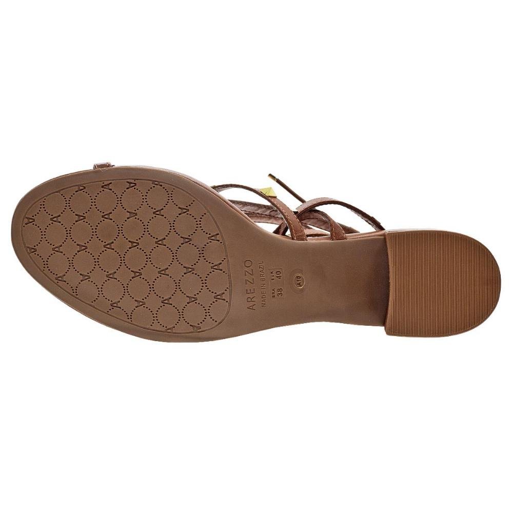 Sandália Salto Bloco Feminina Arezzo A10055 Camel Camel 4