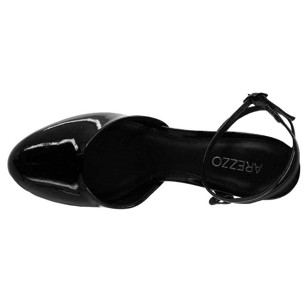 Sapato Feminino Salto Alto Arezzo A12374 Preto Preto 3