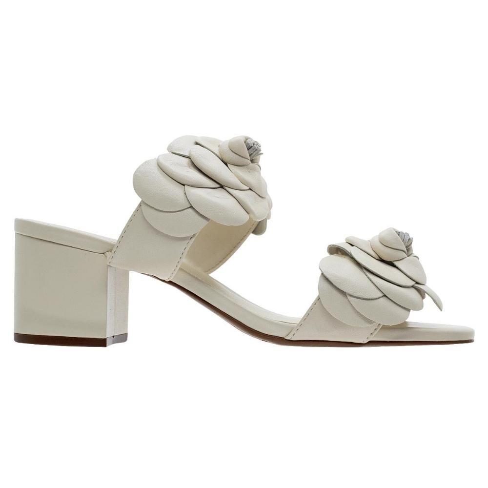 Tamanco Feminino Arezzo A10055 Offwhite Off White 1