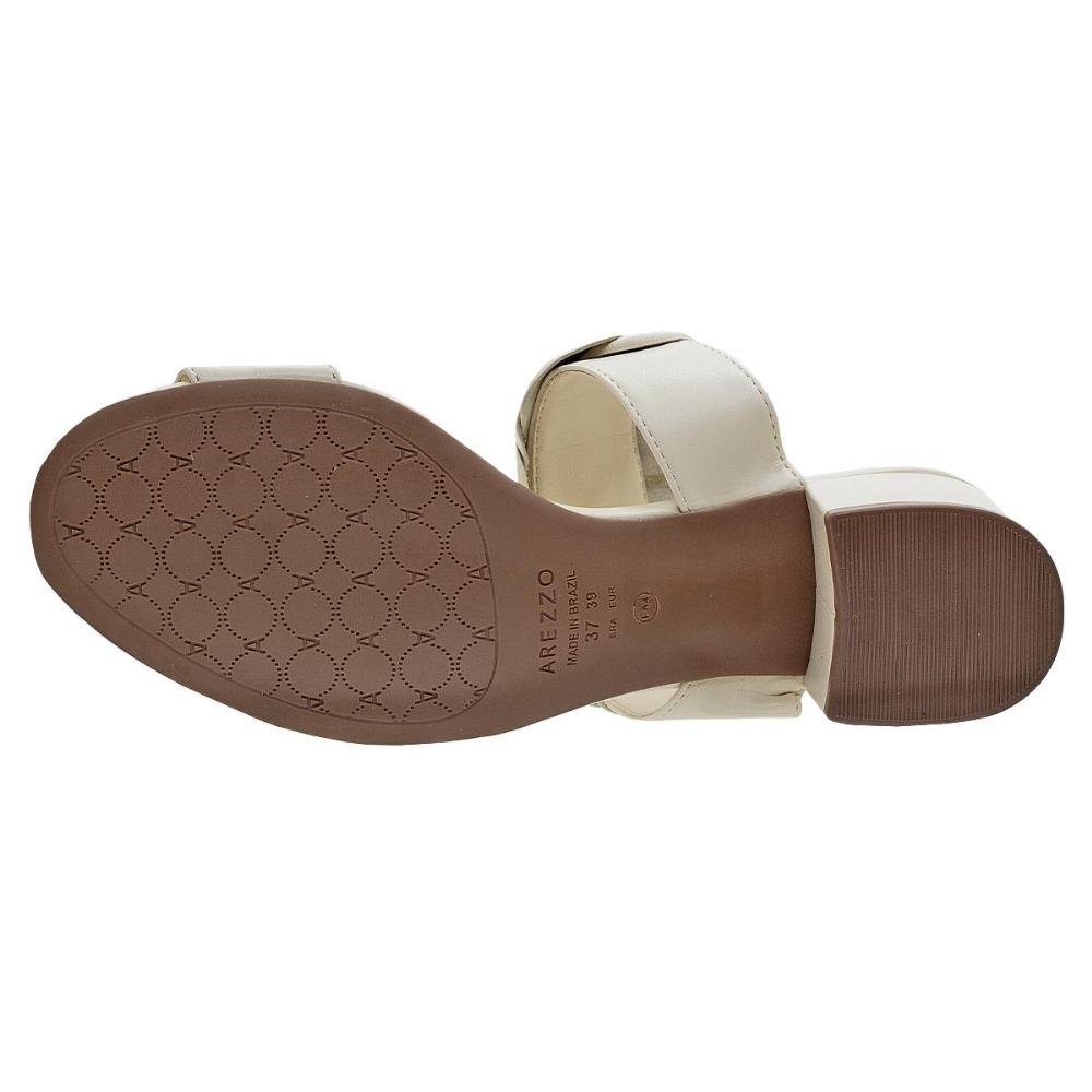 Tamanco Feminino Arezzo A10055 Offwhite Off White 4