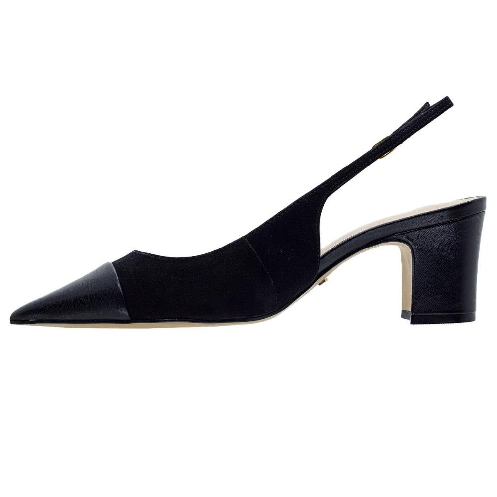 Sapato Slickback Bico Fino Feminino Arezzo A13364 Preto Preto 2