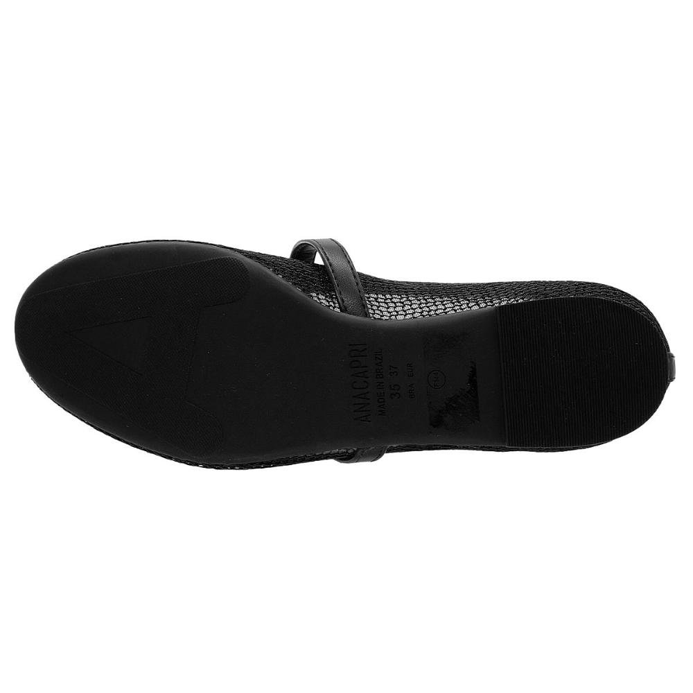 Sapatilha Feminina Anacapri 30262 Preto Preto 4