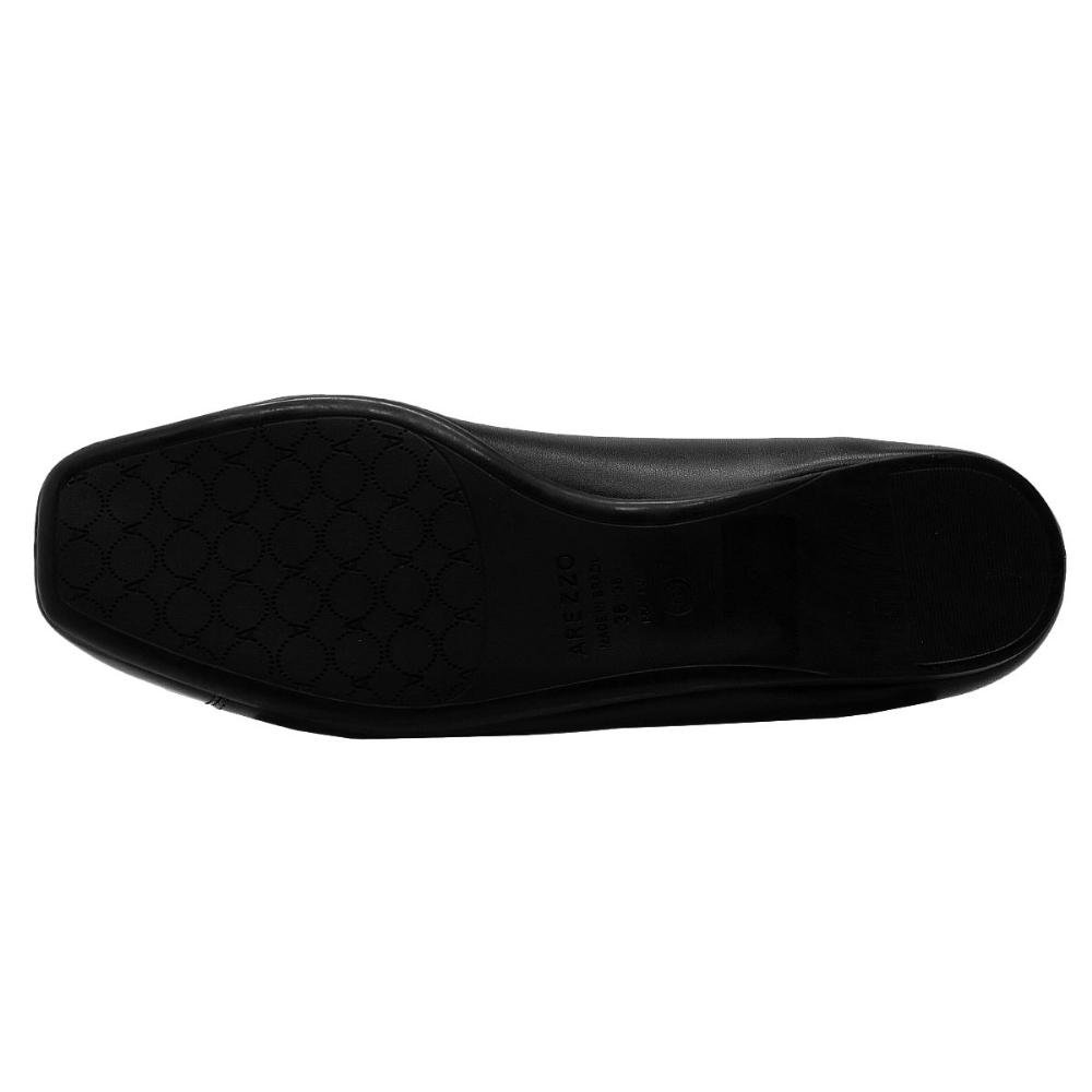 Sapatilha Bico Quadrado Arezzo A0420200010080 Preto Preto 4