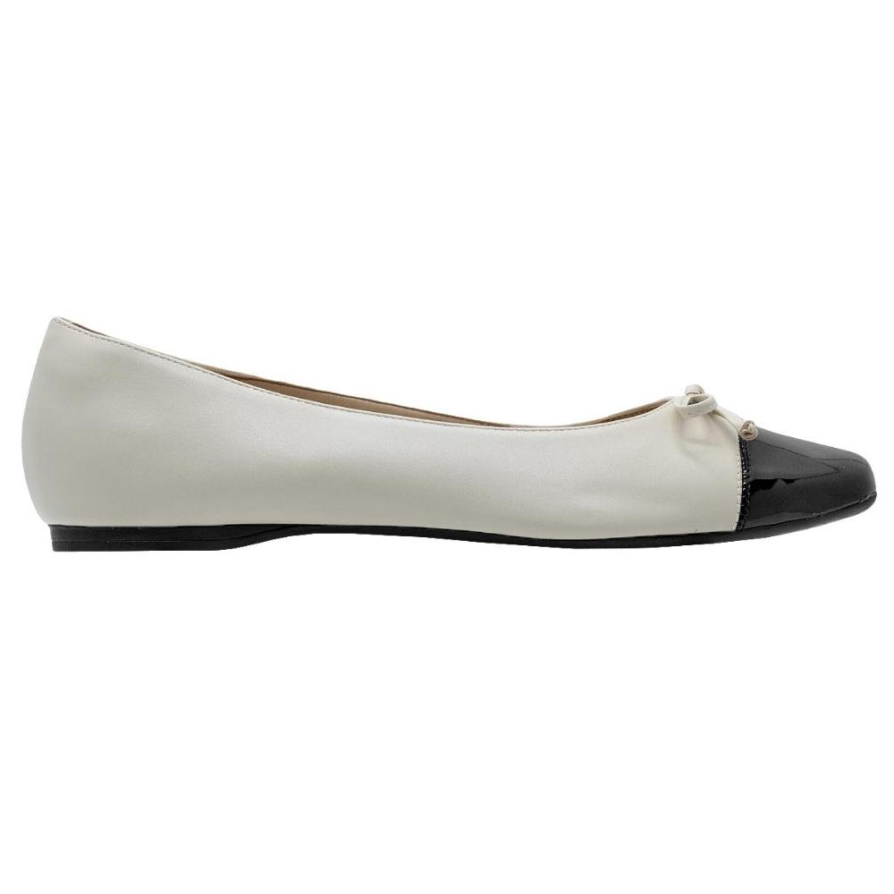 Sapatilha Bico Quadrado Arezzo A0420200010079 Offwhite