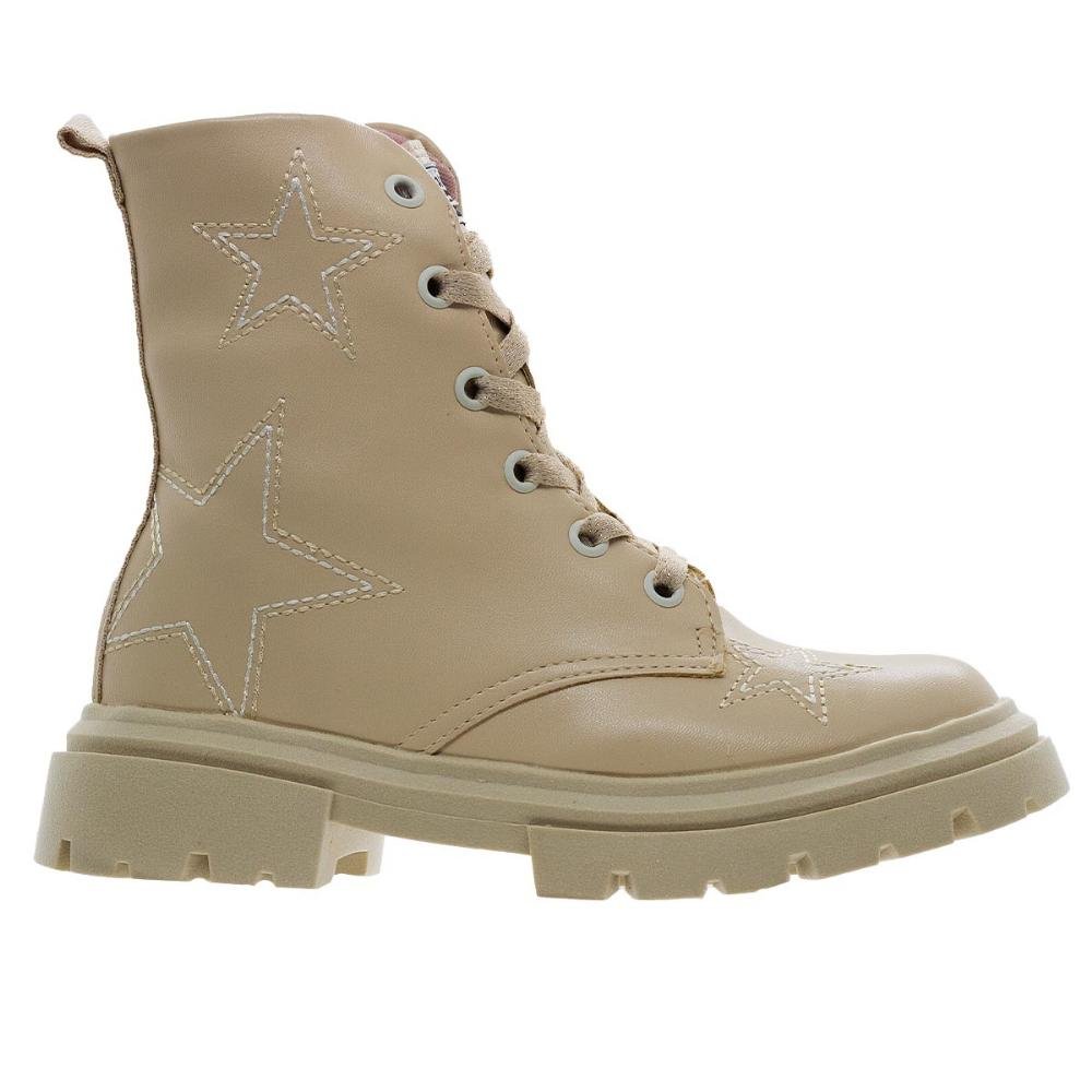Bota Cano Curto Infantil Menina Sua Cia 9148 Bege
