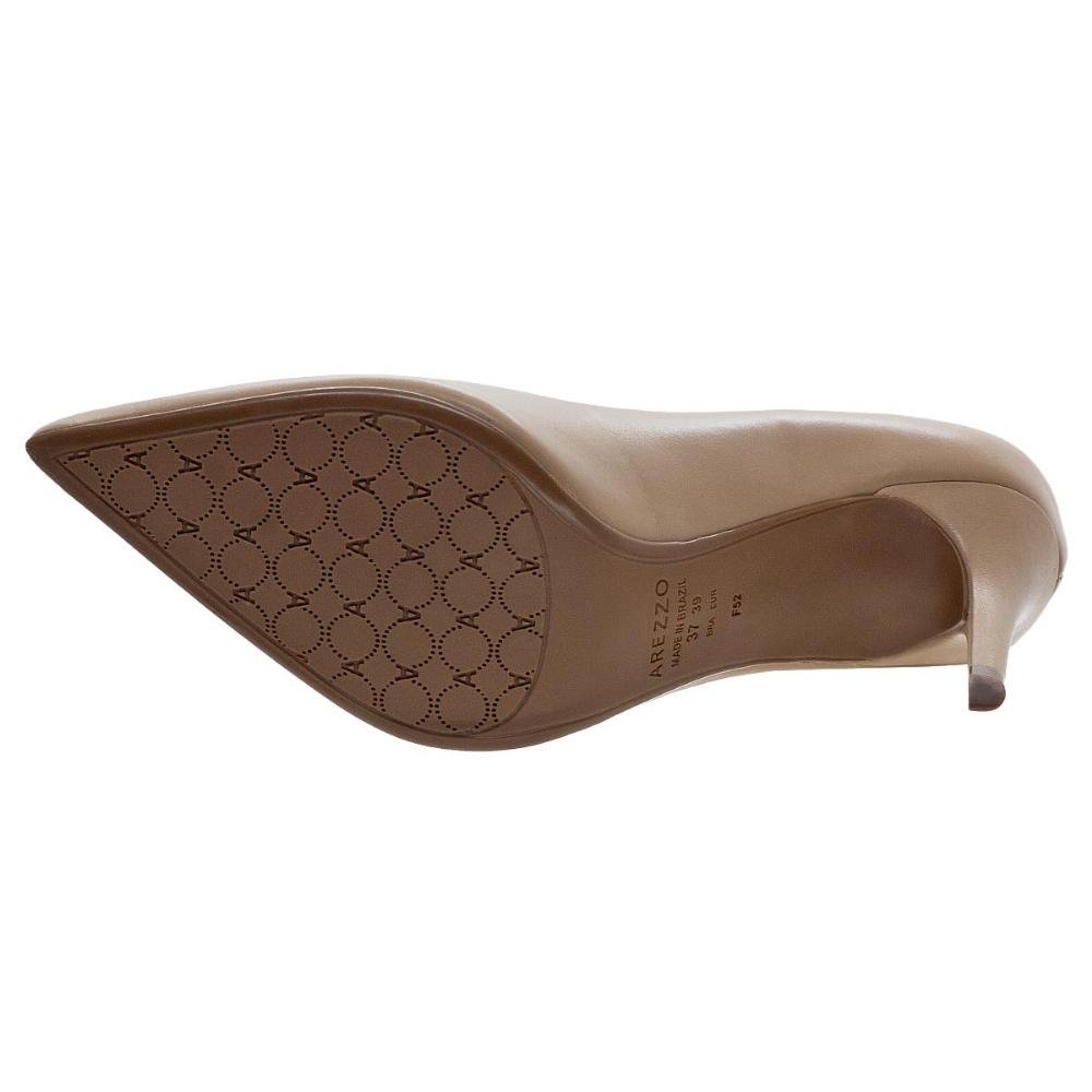 Scarpin Salto Médio Feminino Arezzo 10253 Bege Bege 4