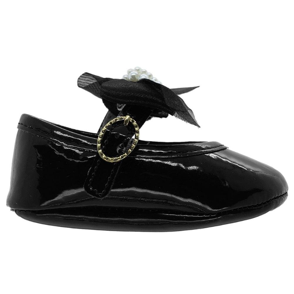 Sapatilha Infantil Bebe Menina Pimpolho 0110316C Preto