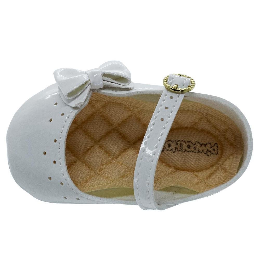 Sapatilha Infantil Bebe Menina Pimpolho 0110362C Branco Branco 3