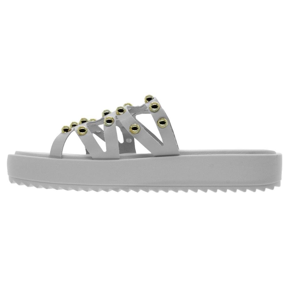 Tamanco Papete Feminino Moleca 5489.121 Offwhite Off White 2