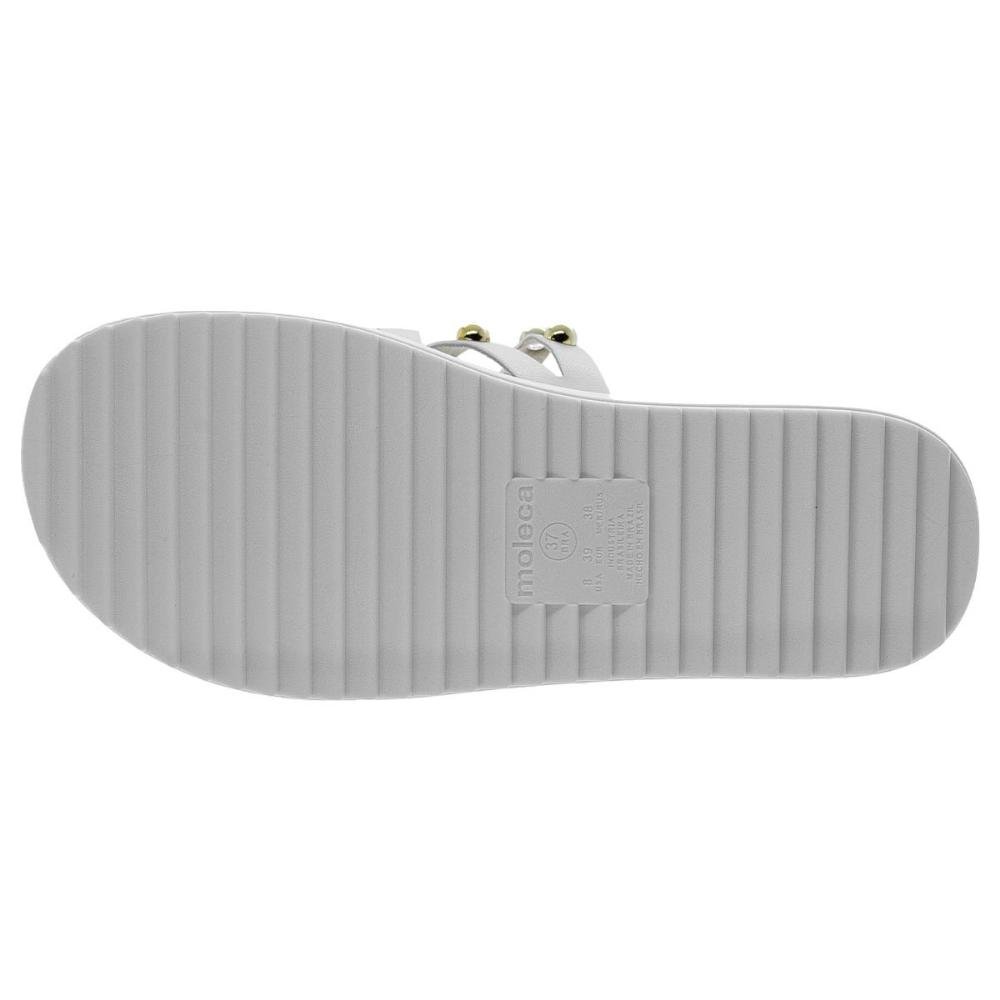 Tamanco Papete Feminino Moleca 5489.121 Offwhite Off White 4
