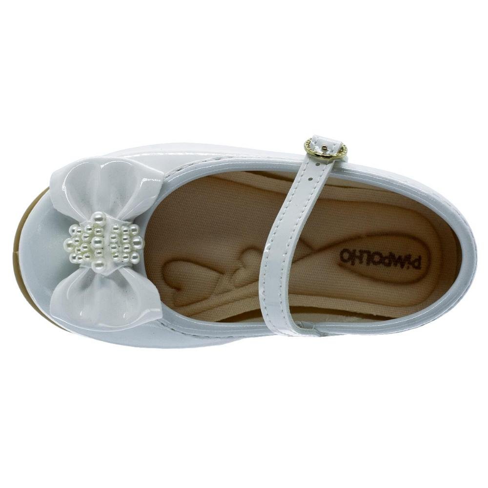 Sapatilha Infantil Menina Pimpolho 0120454C Branco Branco 3