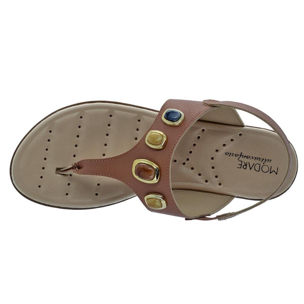 Sandália Rasteira Feminina Modare 7053.173 Nude Nude 3