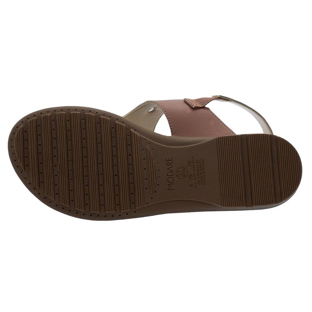 Sandália Rasteira Feminina Modare 7053.173 Nude Nude 4