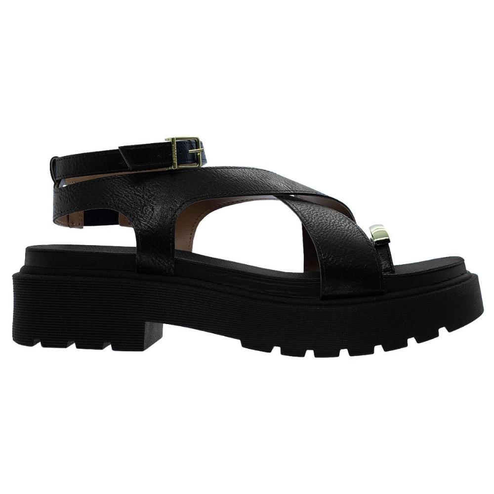 Sandalia Flatform Feminina Vizzano 6499.122 Preto