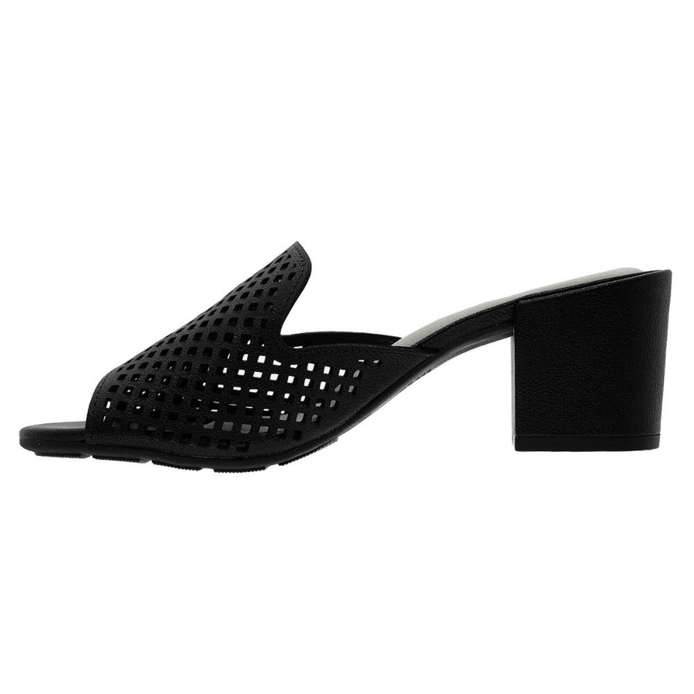 Tamanco Feminino Salto Bloco Modare 7109.475 Preto Preto 2