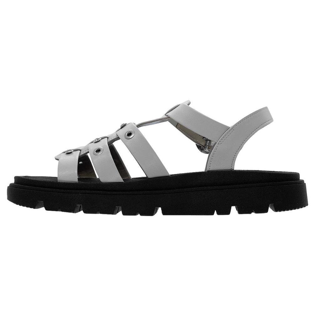 Sandália Flatform Feminina Moleca 5504.115 Offwhite Off White 2