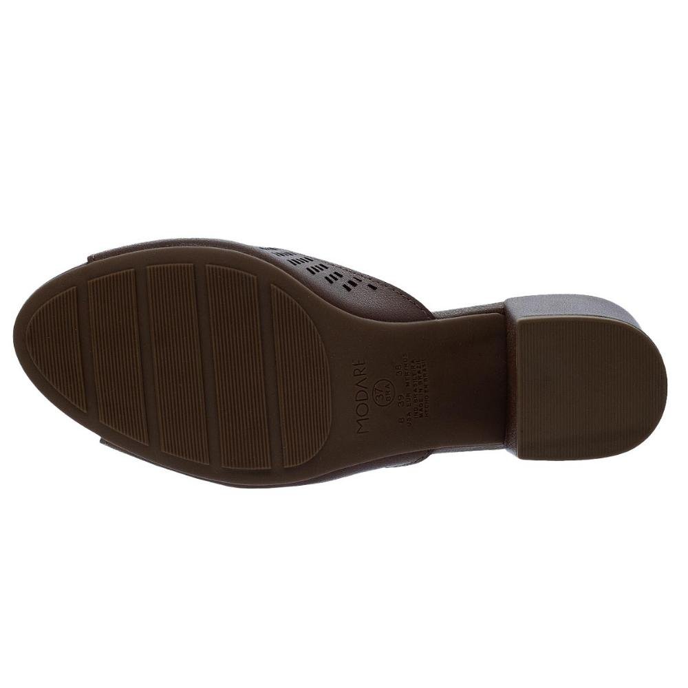 Tamanco Feminino Salto Bloco Modare 7109.475 Marrom Marrom 4