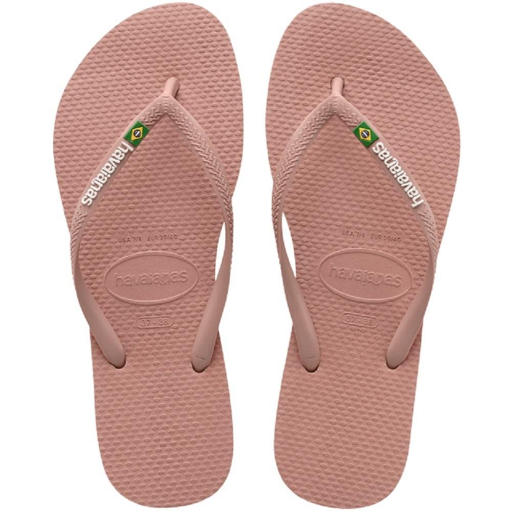 Chinelo Havaianas Slim Brasil Infantil Feminino Rosa