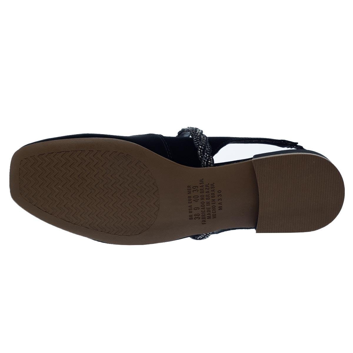Sapato Slickback Feminino Mississipi MA331 Preto Preto 4