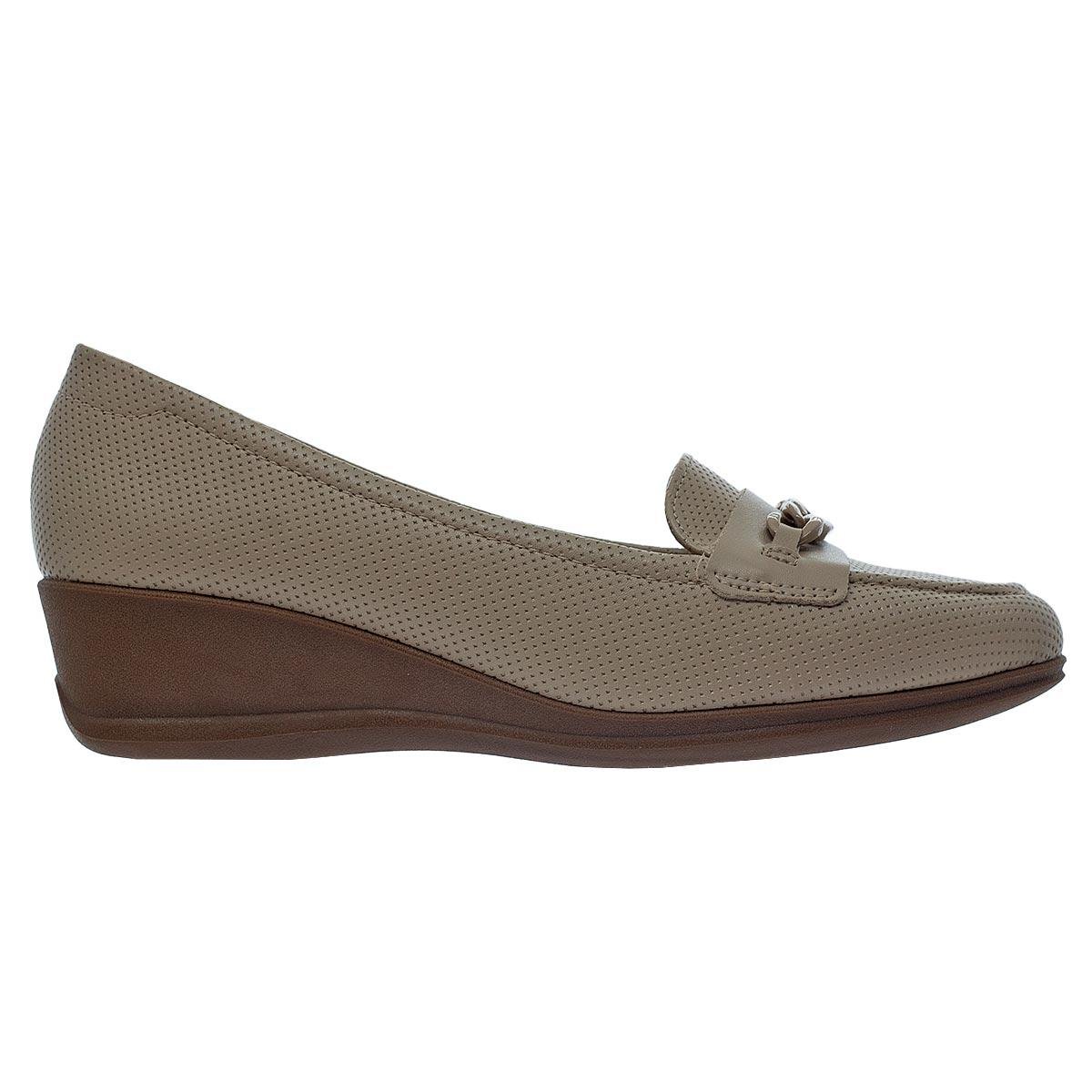 Mocassim Anabela Feminino Joanete Modare Ultraconforto 7392.103 Bege