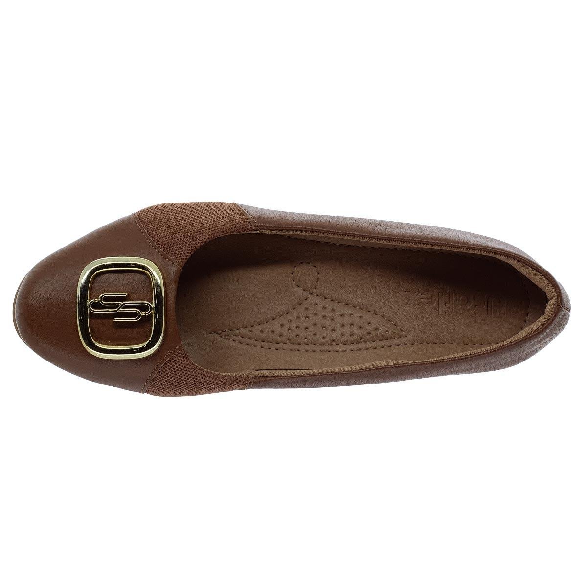 Sapatilha Feminina Usaflex N2244007 Camel Camel 3