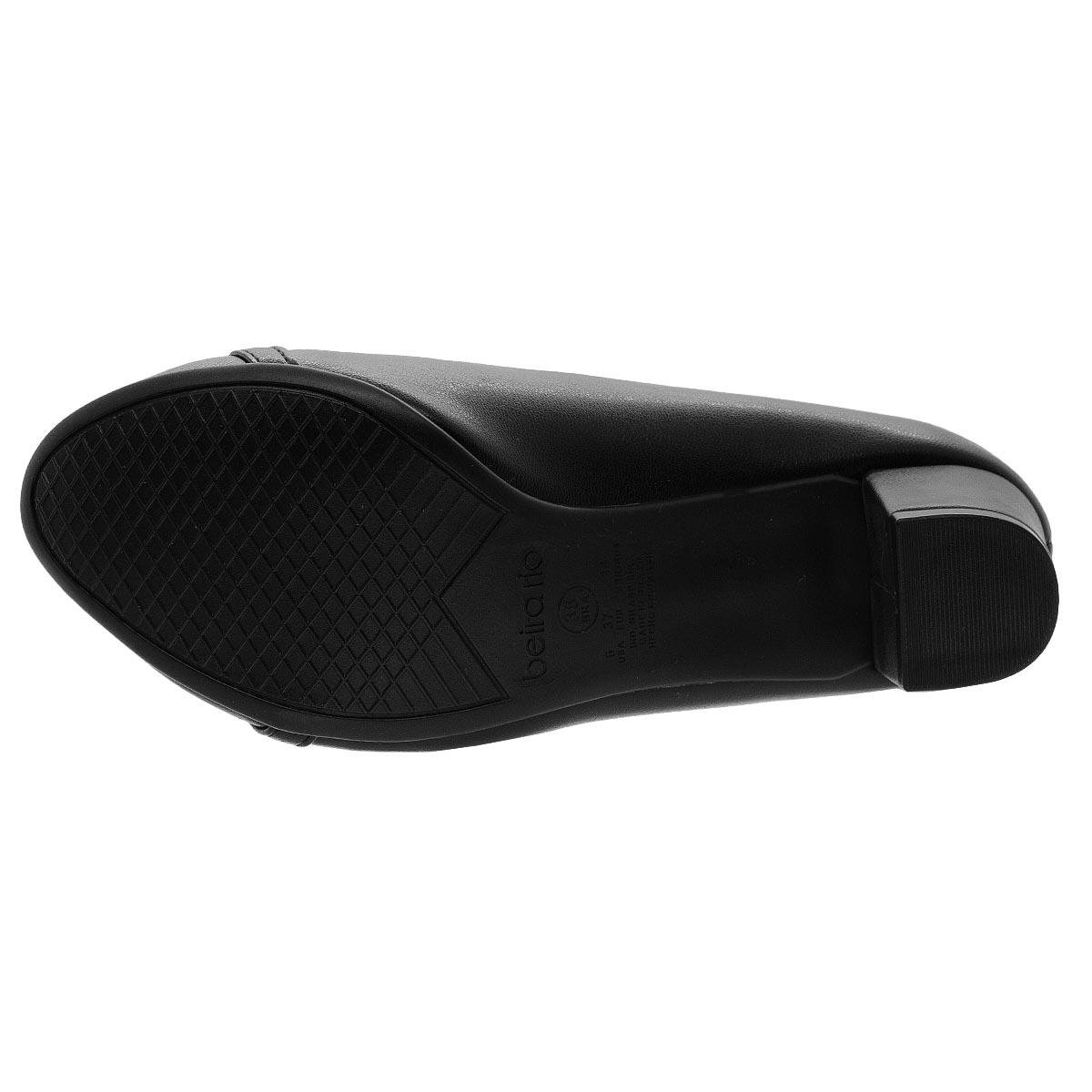 Sapato Feminino Beira Rio 4777.495 Preto Preto 4