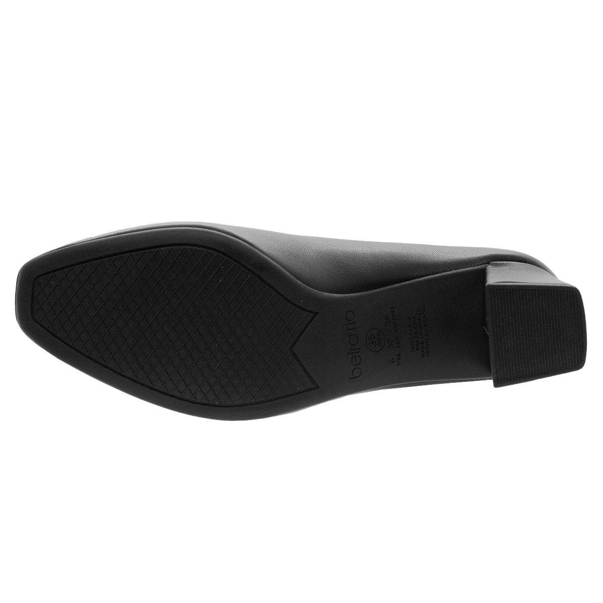 Sapato Feminino Beira Rio 4314.100 Preto Preto 4