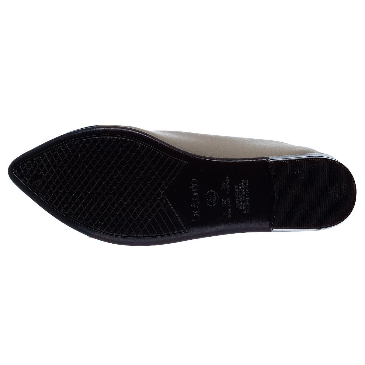 Sapatilha Feminina Beira Rio 4136.1102 Bege Bege/Preto 4