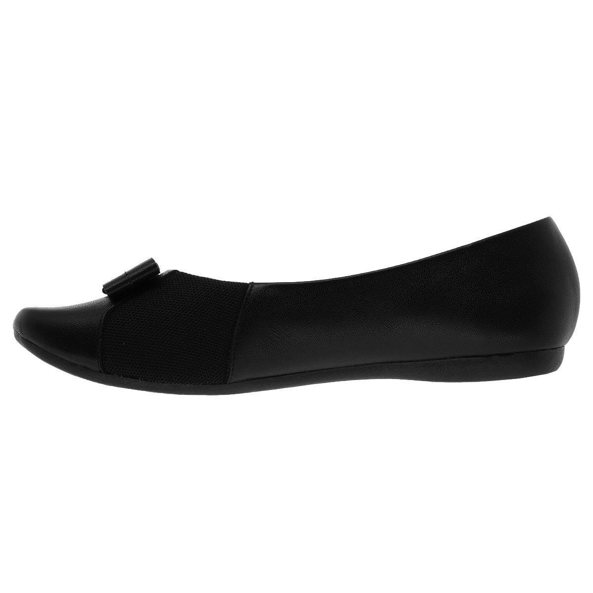 Sapatilha Feminina Usaflex T7567001 Preto Preto 2