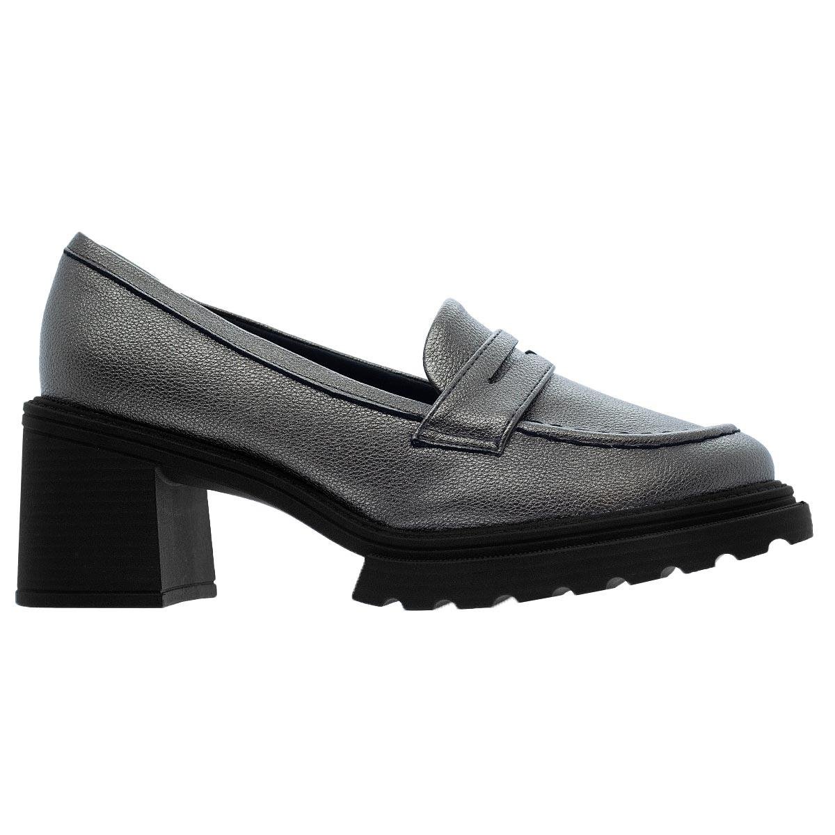 Mocassim Feminino Piccadilly Maxi 753001 Prata