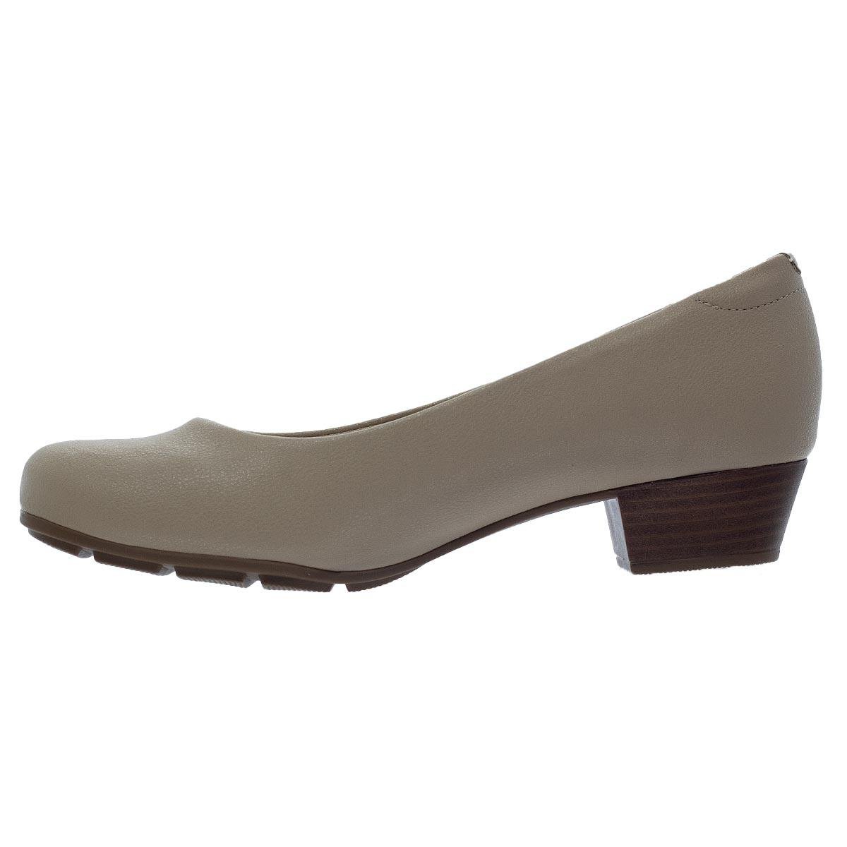 Sapato Feminino Joanete Modare Ultraconforto 7032.500 Bege Bege 2